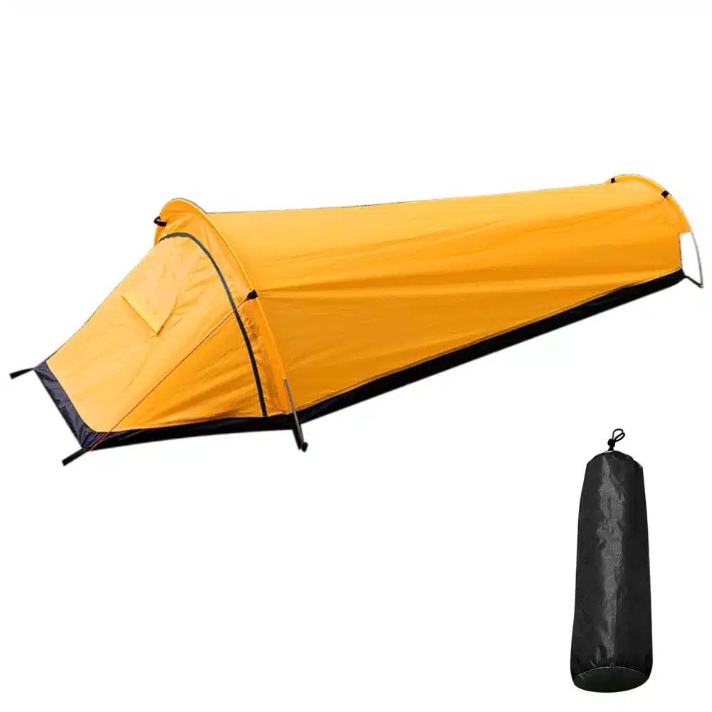 Backpacking Tent Outdoor Hiking Camping Sleeping Bag Tent Waterproof Lightweight Single Person Tent - Image 7