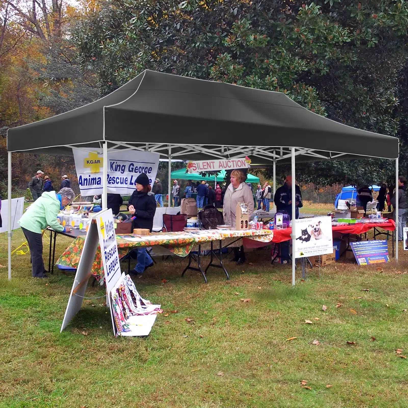 10x20 Heavy Duty Pop Up Canopy Tent for Party Events Instant Canopy with Roller Bag, Waterproof - Image 18