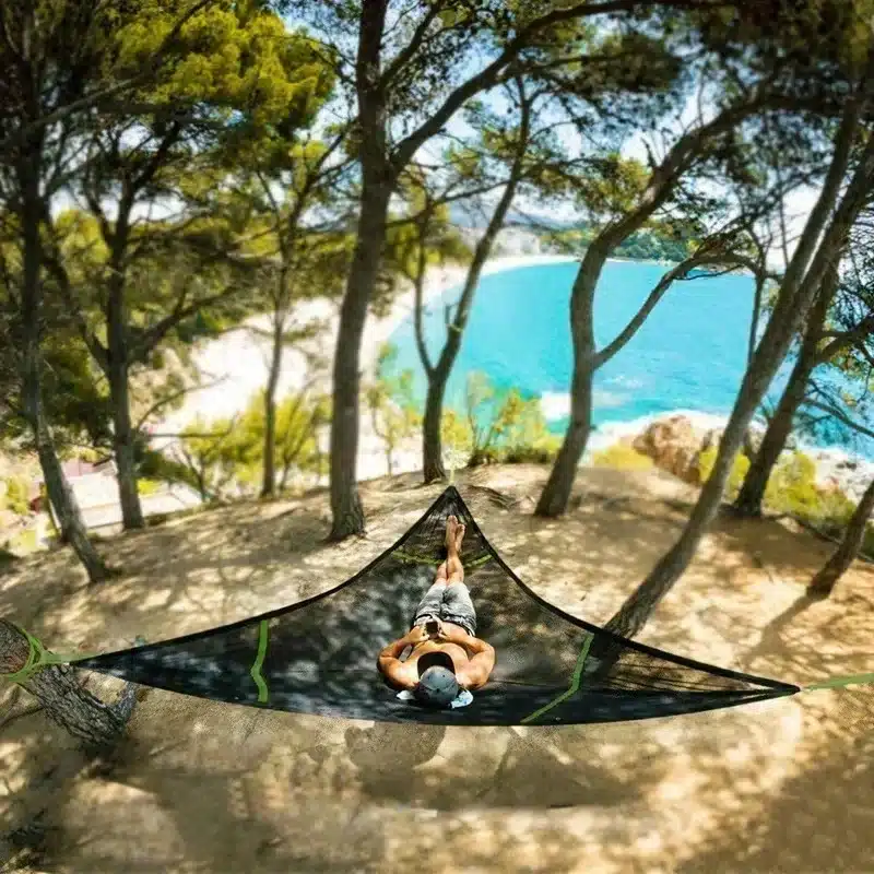 Outdoor Camping Hanging Triangle Hammock Multi Person - Image 4
