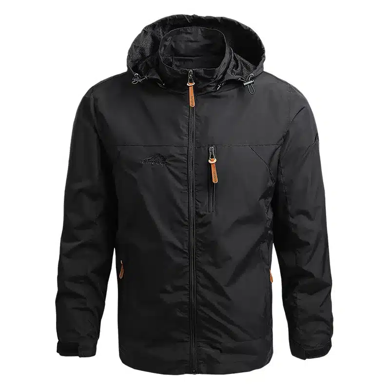 Windbreaker Men Tactical Jacket Waterproof Outdoor Hooded Coat - European Size - Image 11