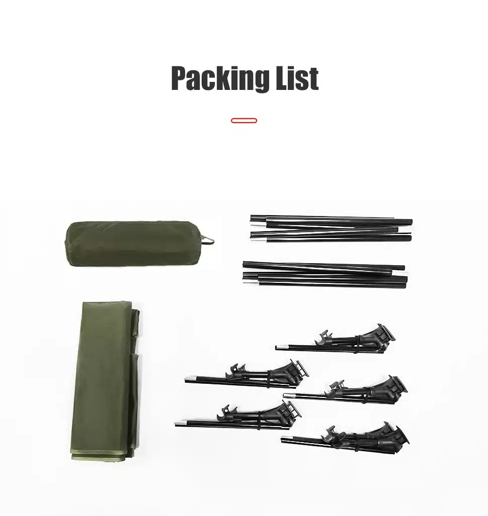 WESTTUNE Camping Cot Portable Folding Bed Outdoor Ultralight Compact Tent Bed for Camping Backpacking - Image 18