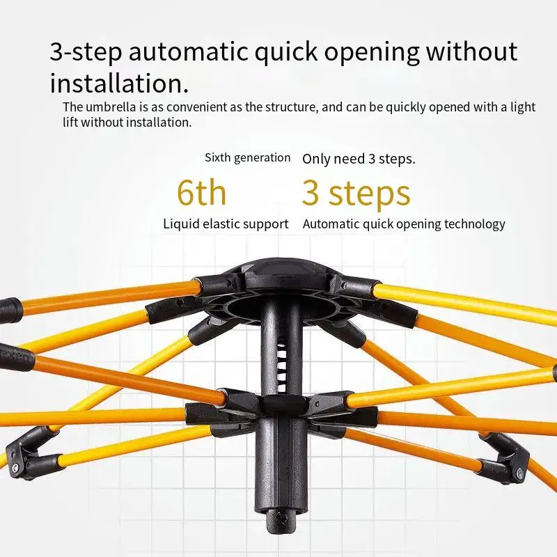 3-4 Person Outdoor Folding Tent Quick Automati Opening Self-driving Wild Camping Tent Waterproof Sunscreen Portable Tent - Image 5