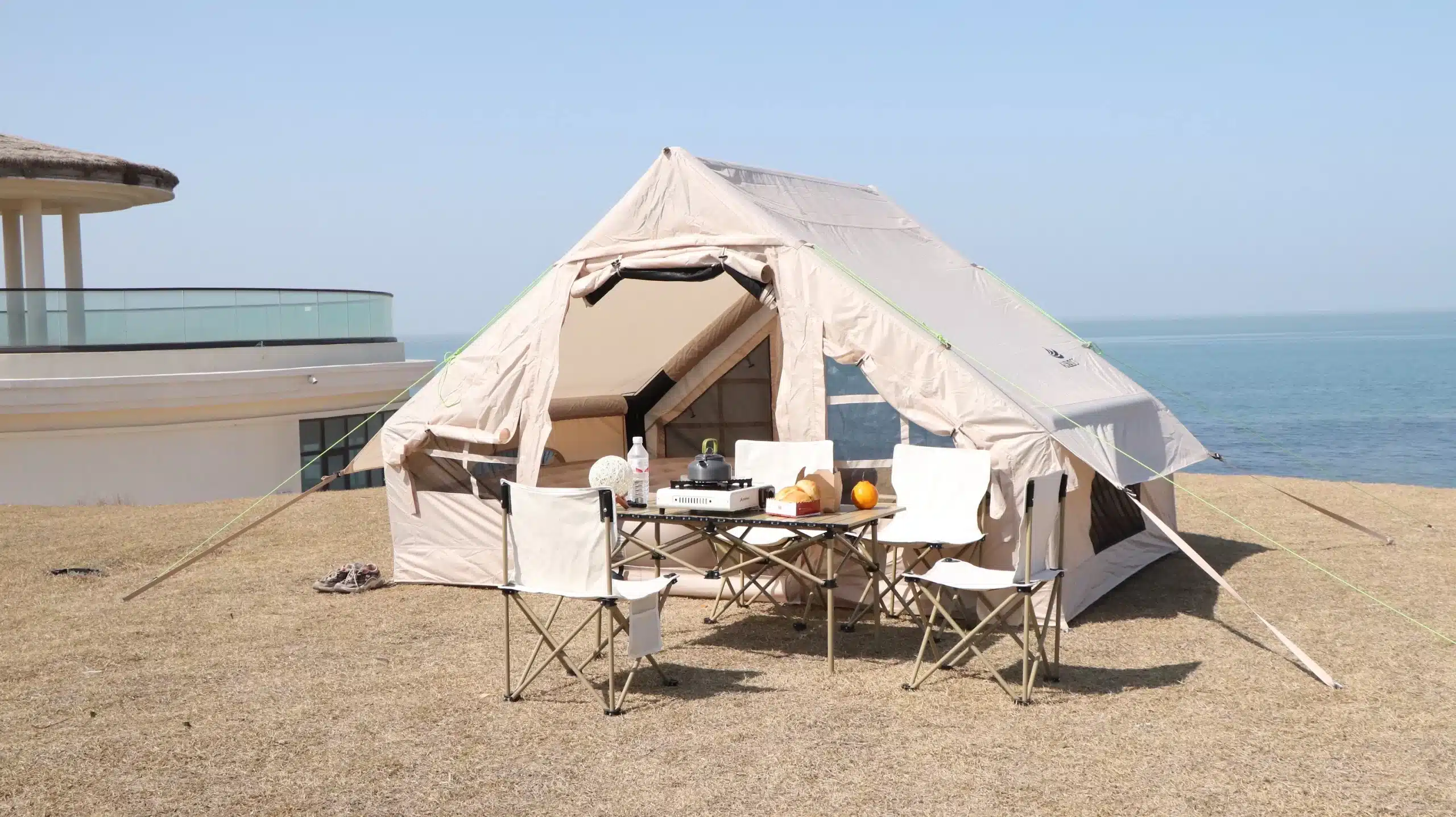 Large Inflatable Tent Tents for Outdoor Camping, Waterproof and Sunscreen, Family Dinner, 3-4 People - Image 10