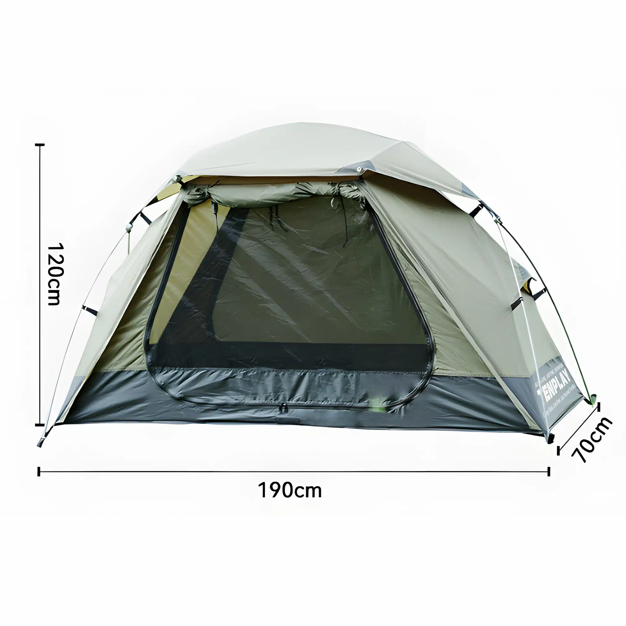 TENPLAY Ultra Lightweight Instant Pop-Up Tent, 3000mm Waterproof Single Person Tent for Camping, Hiking, Backpacking - Image 7
