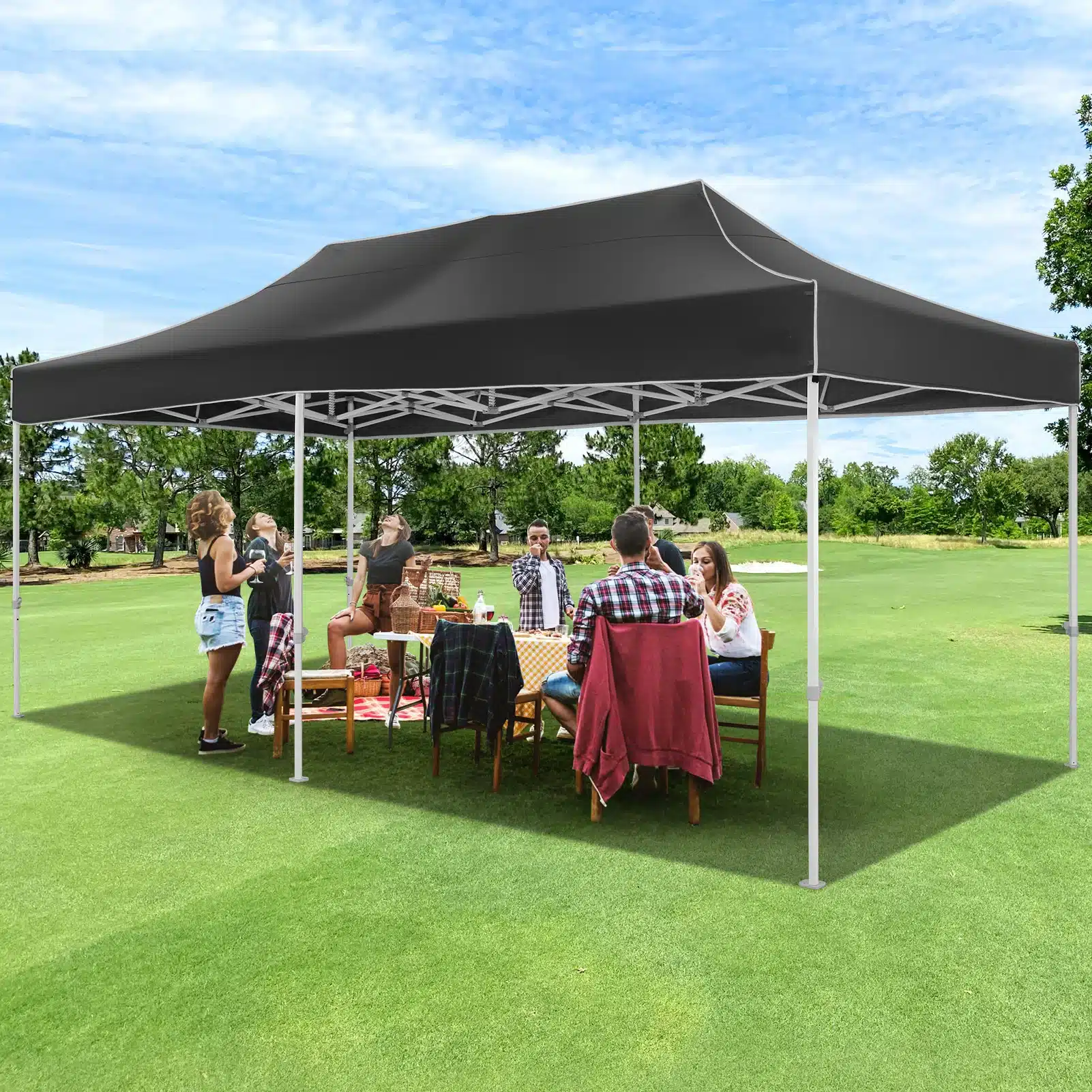 10x20 Heavy Duty Pop Up Canopy Tent for Party Events Instant Canopy with Roller Bag, Waterproof - Image 15