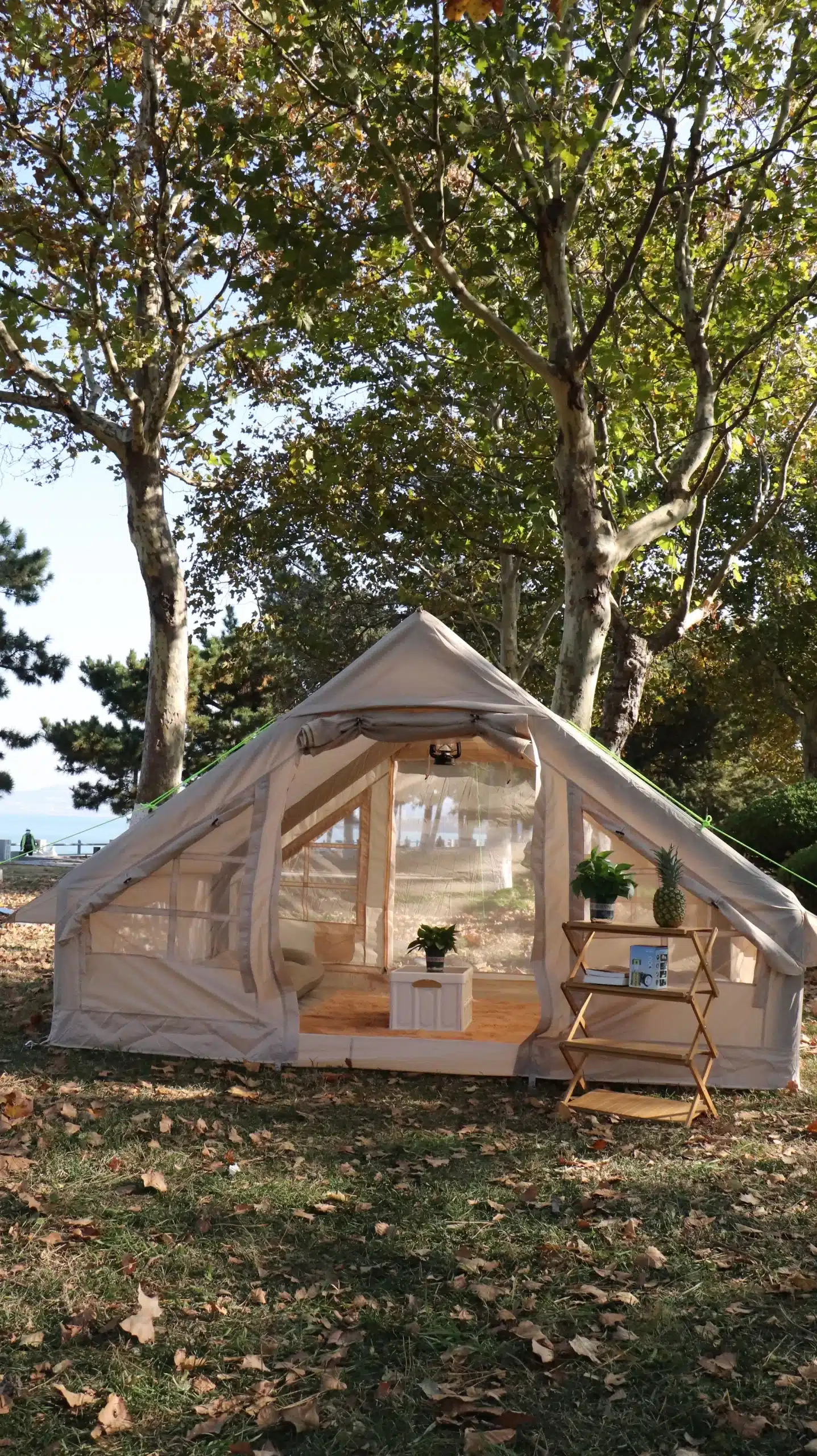 Large Inflatable Tent Tents for Outdoor Camping, Waterproof and Sunscreen, Family Dinner, 3-4 People - Image 3