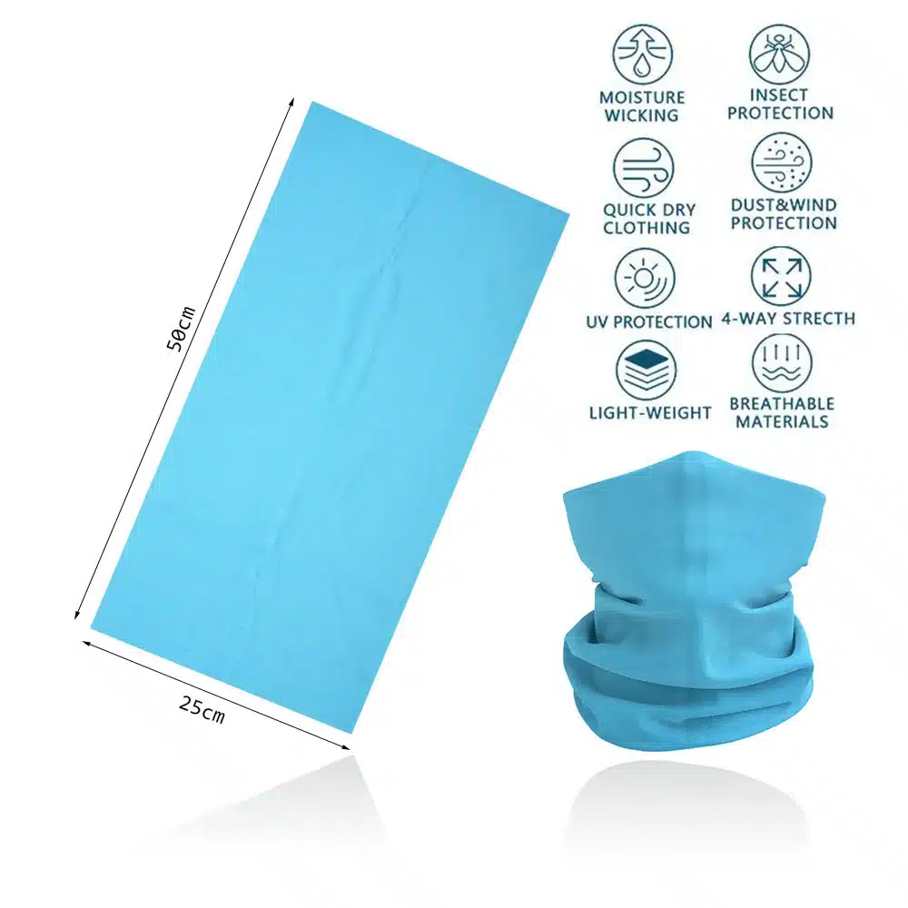 Breathabale Neck Gaiters for Men and Women Dustproof Quickdry Solid Color HeadScarf a Wide Range of Outdoor Activities - Image 7