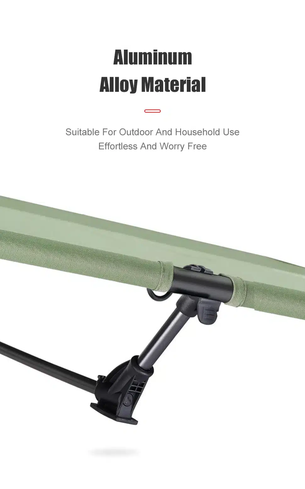 WESTTUNE Camping Cot Portable Folding Bed Outdoor Ultralight Compact Tent Bed for Camping Backpacking - Image 13