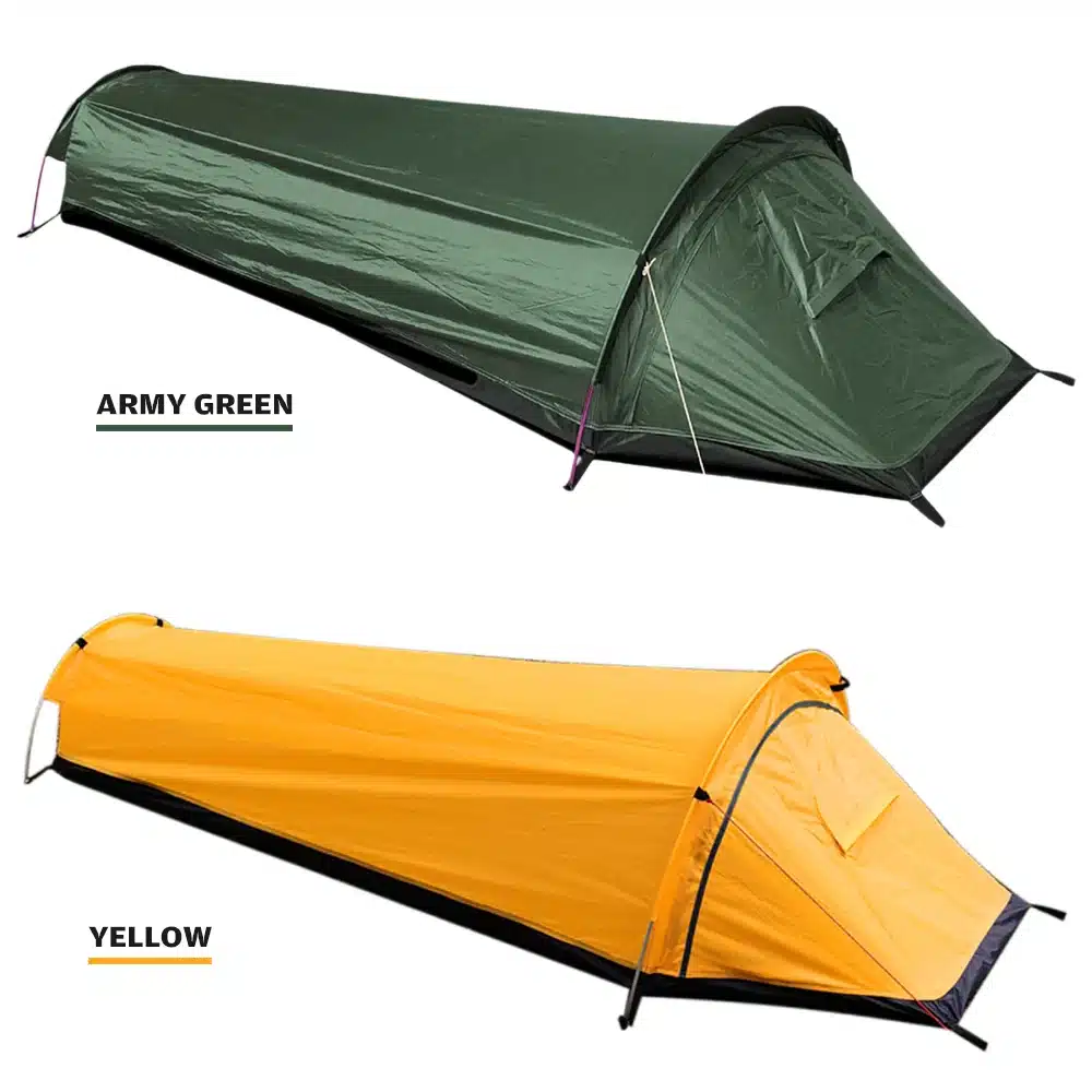 Backpacking Tent Outdoor Hiking Camping Sleeping Bag Tent Waterproof Lightweight Single Person Tent - Image 2