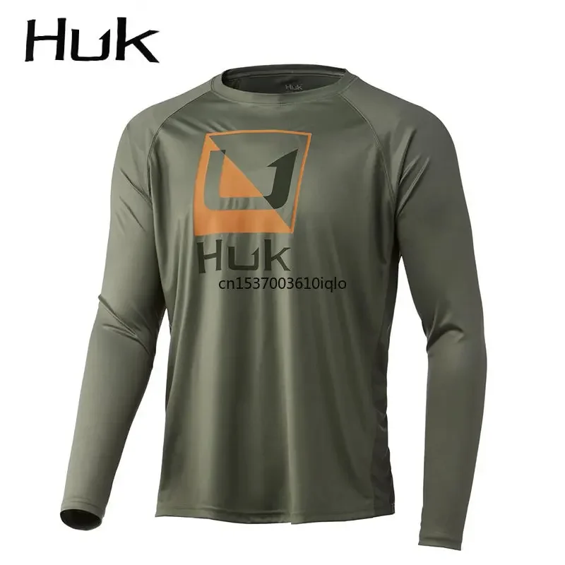 Men's Fishing Shirts Long Sleeve Uv Protection UPF 50 Moisture Wicking - Image 2