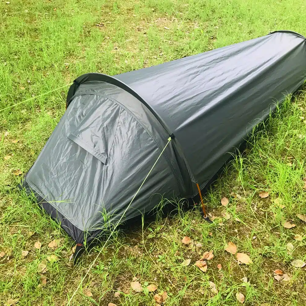 Backpacking Tent Outdoor Hiking Camping Sleeping Bag Tent Waterproof Lightweight Single Person Tent - Image 3