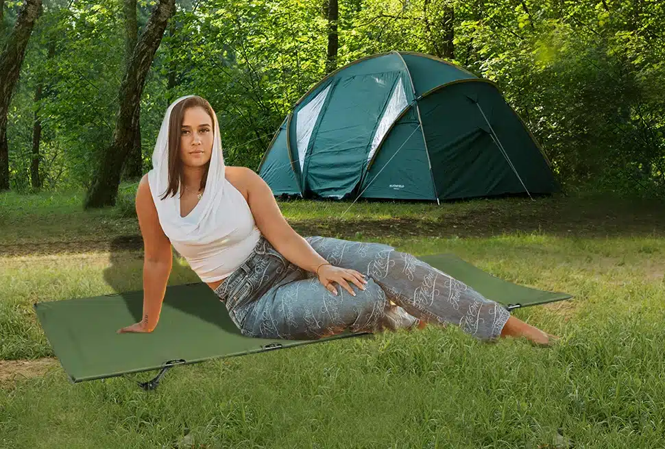 WESTTUNE Camping Cot Portable Folding Bed Outdoor Ultralight Compact Tent Bed for Camping Backpacking - Image 20