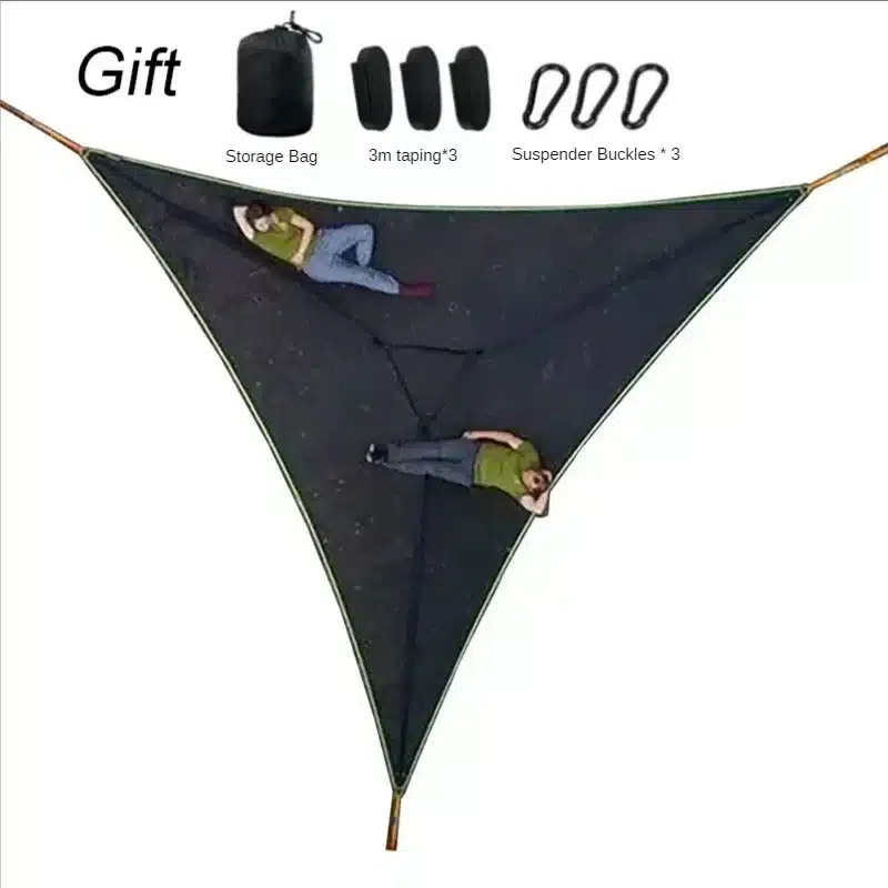 Outdoor Camping Hanging Triangle Hammock Multi Person - Image 7