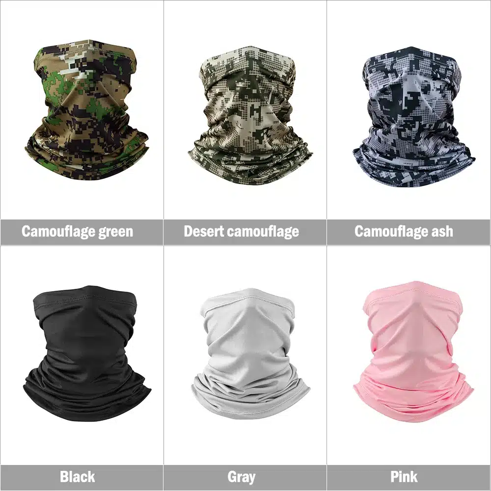 UV Protection Ice Silk Face Cover Neck Tube Outdoor Sports Bandana Scarf Breathable Hiking Scarf Neck Gaiter Bandana - Image 6