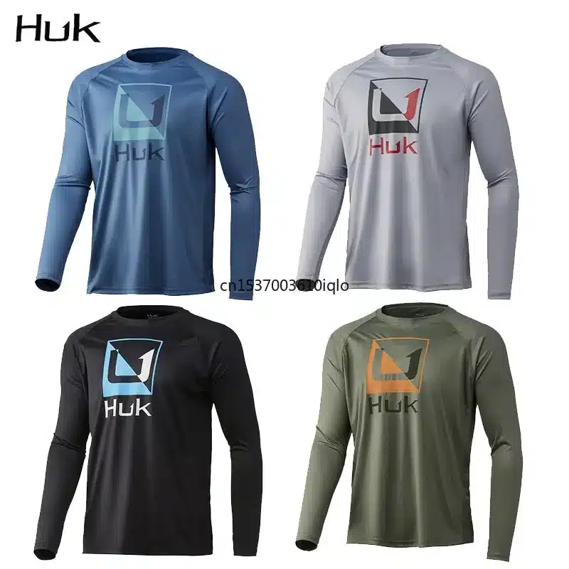 Men's Fishing Shirts Long Sleeve Uv Protection UPF 50 Moisture Wicking