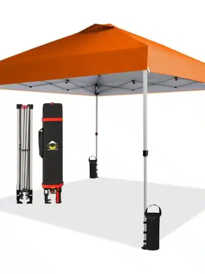 10x10 Pop Up Canopy with One Push Setup - Easy Outdoor Sun Shade for Events, Parties, Camping etc.