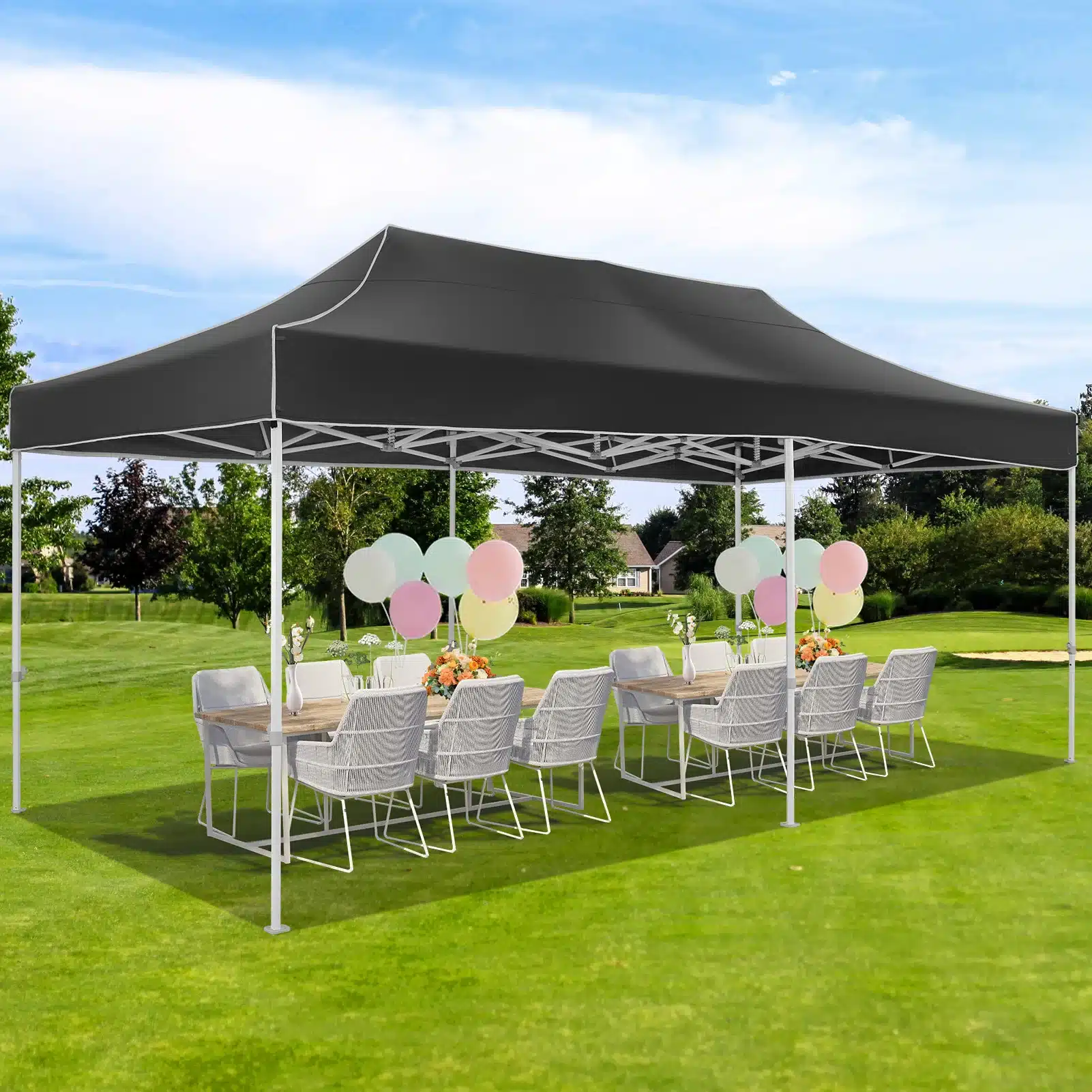 10x20 Heavy Duty Pop Up Canopy Tent for Party Events Instant Canopy with Roller Bag, Waterproof - Image 17