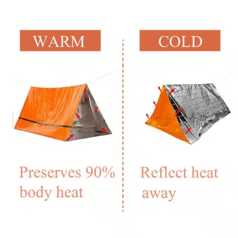 2 Person Emergency Tent Casa De Waterproof Camping Travel Pergola Family Campaign House Tourist Tents Cool Gear Equipment Coat - Image 4