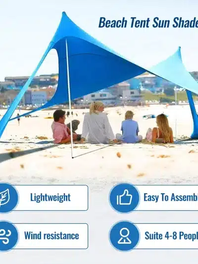 Hot Sell Portable Lycra Beach Canopy Tent UV Protection Sunshade Easy Setup Outdoor Shelter for Camping Picnic Fishing shelter