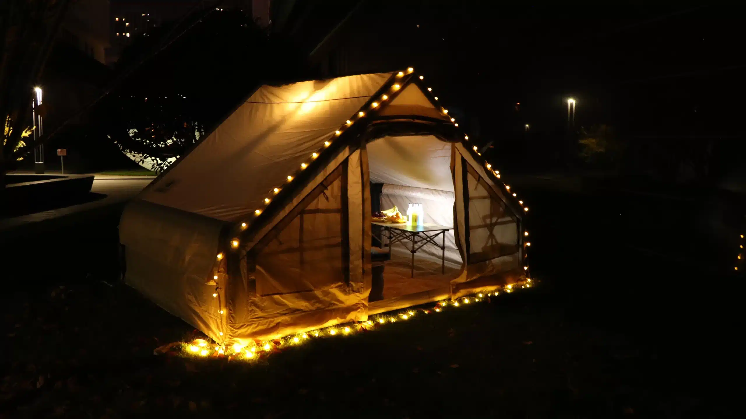 Large Inflatable Tent Tents for Outdoor Camping, Waterproof and Sunscreen, Family Dinner, 3-4 People - Image 7