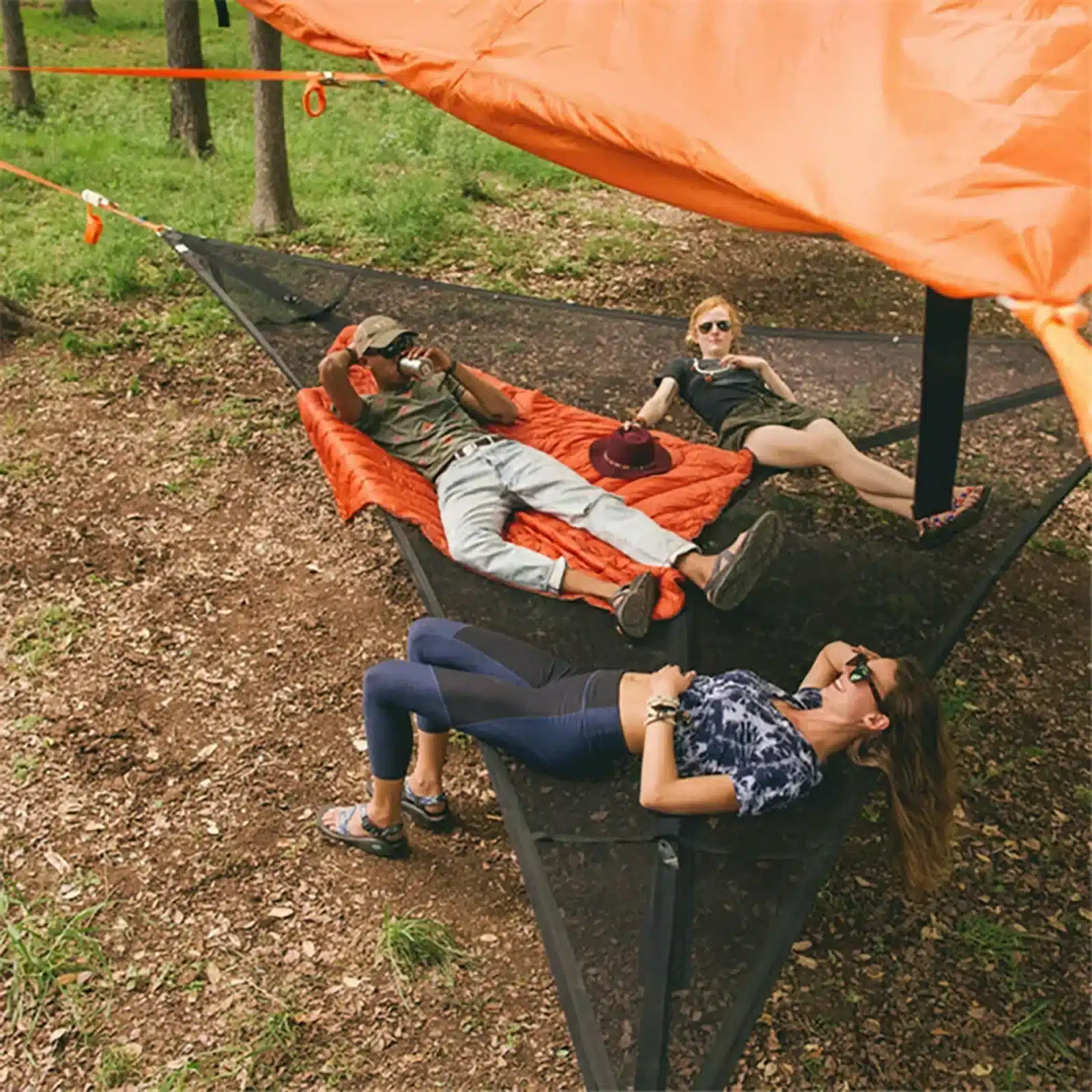 Outdoor Camping Hanging Triangle Hammock Multi Person - Image 13