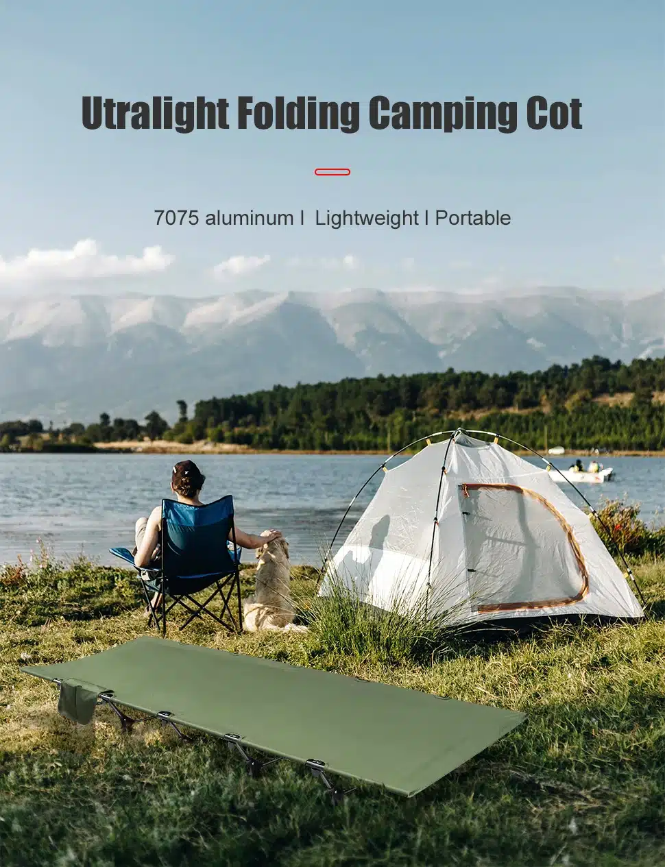 WESTTUNE Camping Cot Portable Folding Bed Outdoor Ultralight Compact Tent Bed for Camping Backpacking - Image 10