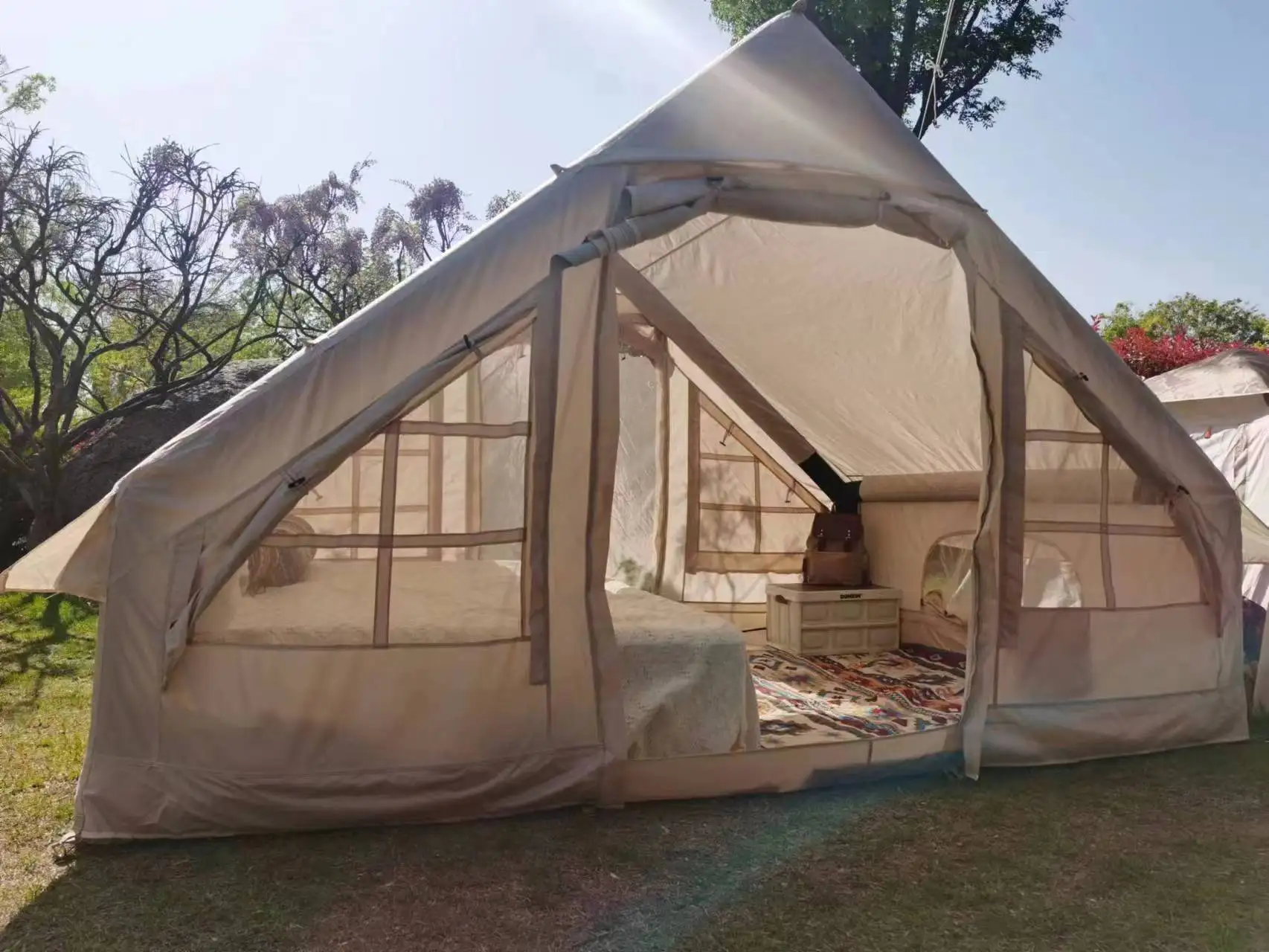 Large Inflatable Tent Tents for Outdoor Camping, Waterproof and Sunscreen, Family Dinner, 3-4 People - Image 9