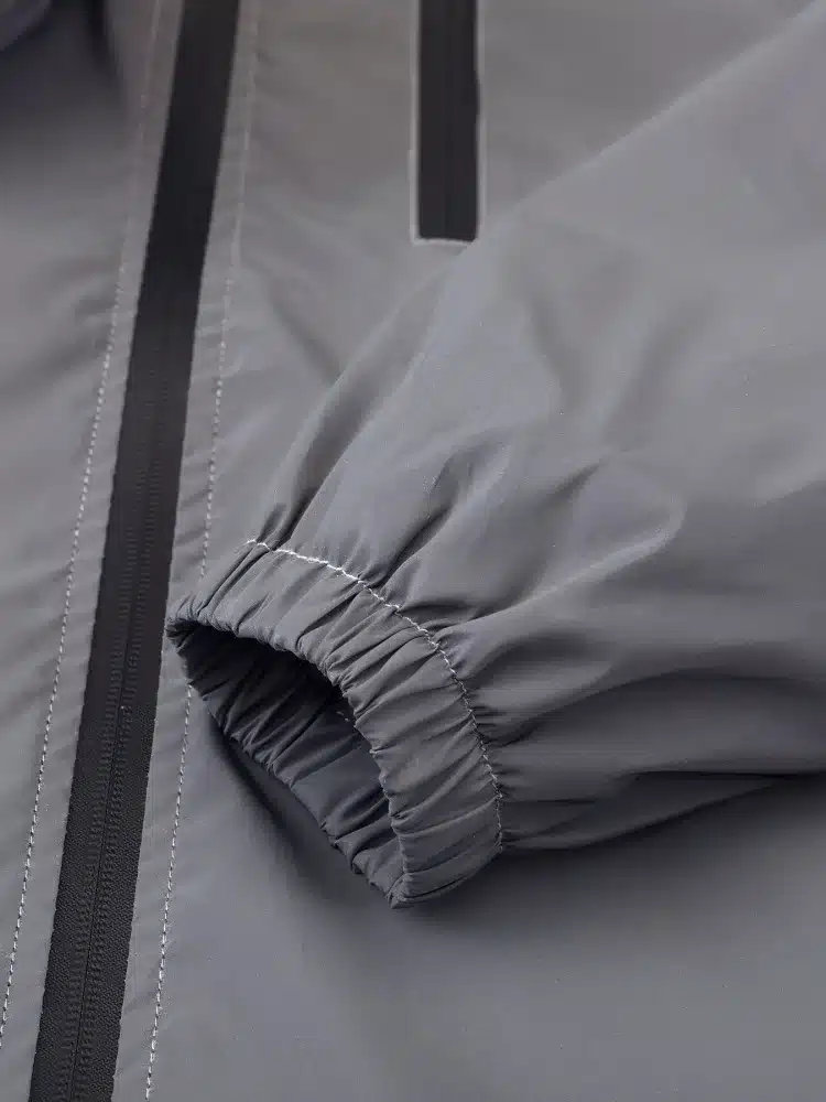 New Mens / Womens Full Reflective Jacket Night Shiny Windbreaker Jackets Hooded Coats - Image 5