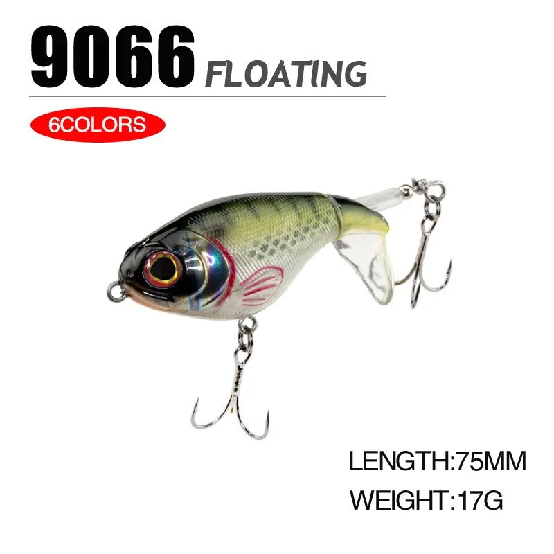 Artificial Fishing Lure, Crankbait, Whopper Plopper , Topwater Fishing Lure, SwimBait, Hard Popper, Rotating Tail Fishing Tackle - Image 4