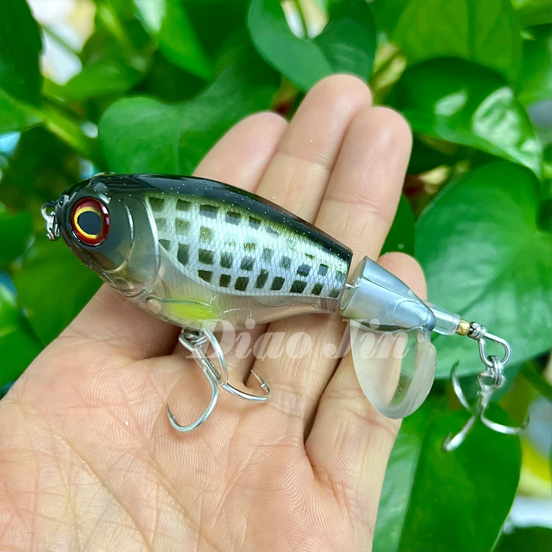 Fishing Wobblers with Rotating Tail Hard Baits 75mm 17g Whopper Plopper Topwater Pesca Prop Bass Lure Saltwater Crankbait - Image 6