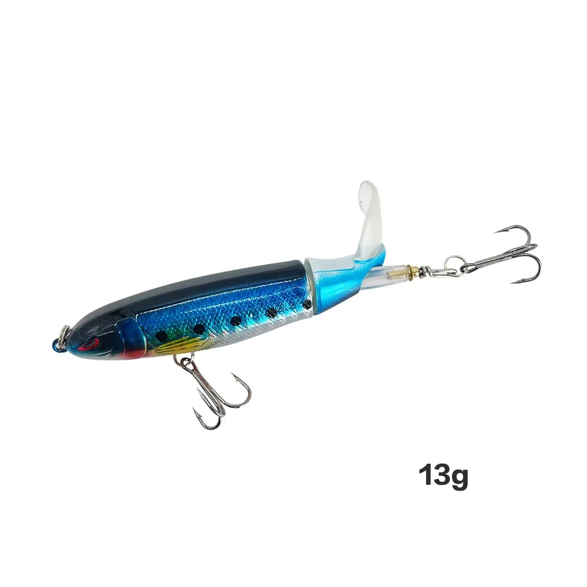 13g/15g/35g Topwater Fishing Lure Whopper Popper Artificial Bait Hard Plopper Soft Rotating Tail - Image 21