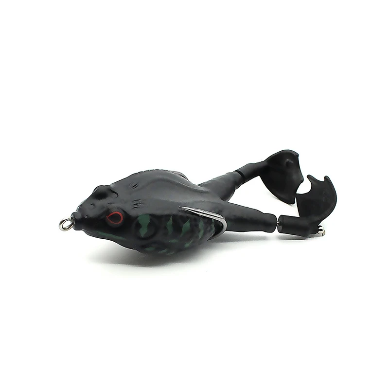 13/16g Soft Frog Shape Lures Artificial Topwater Wobblers Bait Bass Catfish Fishing Lure 3D Eyes - Image 12