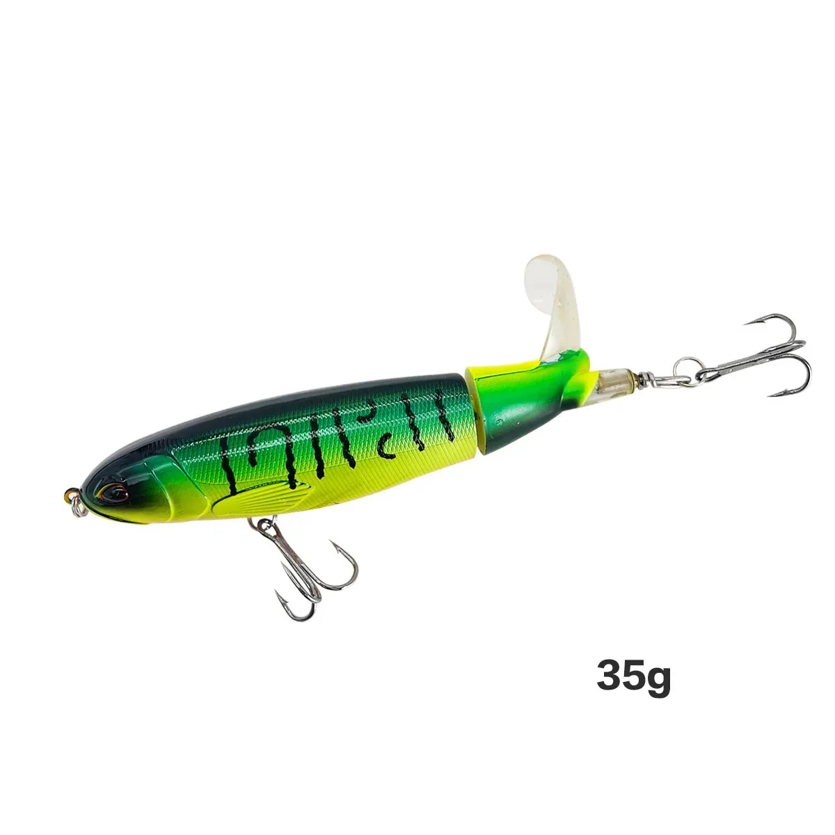13g/15g/35g Topwater Fishing Lure Whopper Popper Artificial Bait Hard Plopper Soft Rotating Tail - Image 49