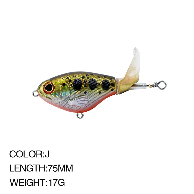 Artificial Fishing Lure, Crankbait, Whopper Plopper , Topwater Fishing Lure, SwimBait, Hard Popper, Rotating Tail Fishing Tackle - Image 15