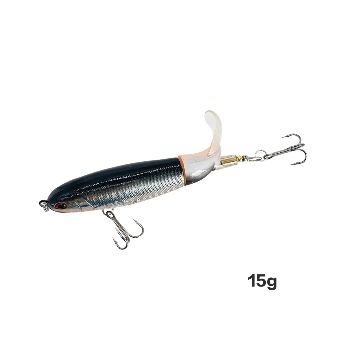 13g/15g/35g Topwater Fishing Lure Whopper Popper Artificial Bait Hard Plopper Soft Rotating Tail - Image 8