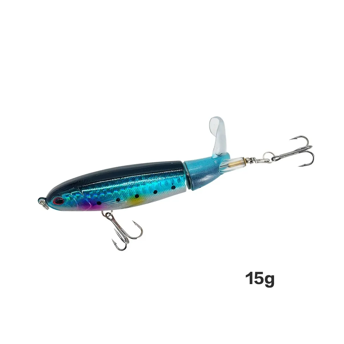 13g/15g/35g Topwater Fishing Lure Whopper Popper Artificial Bait Hard Plopper Soft Rotating Tail - Image 12