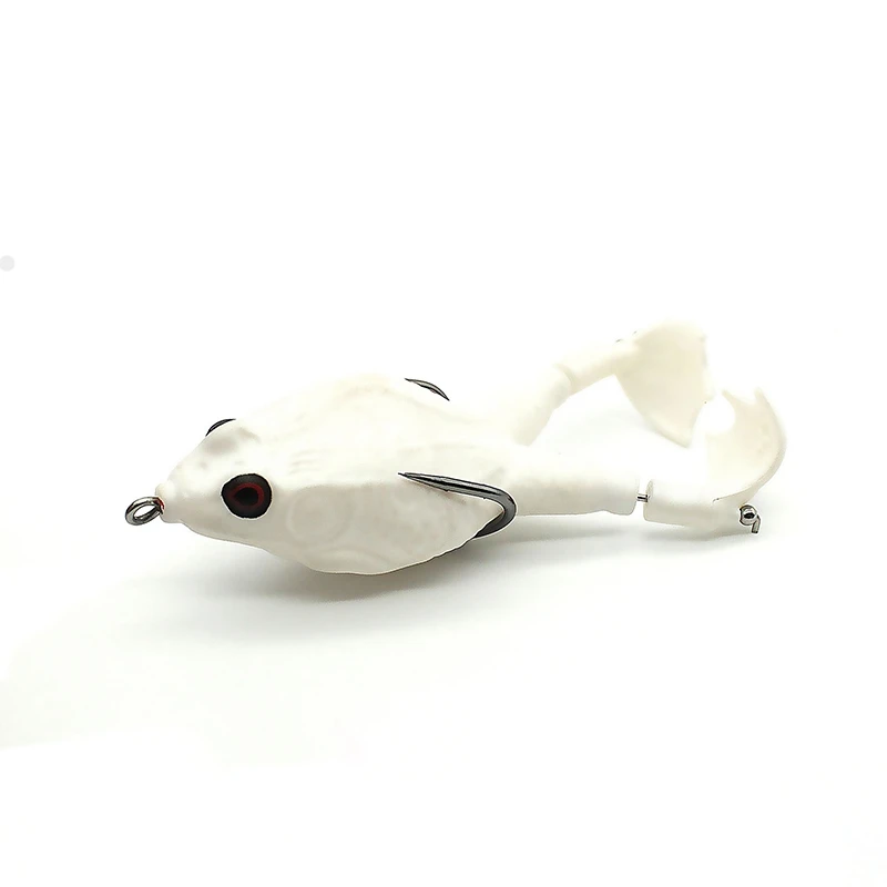 13/16g Soft Frog Shape Lures Artificial Topwater Wobblers Bait Bass Catfish Fishing Lure 3D Eyes - Image 15