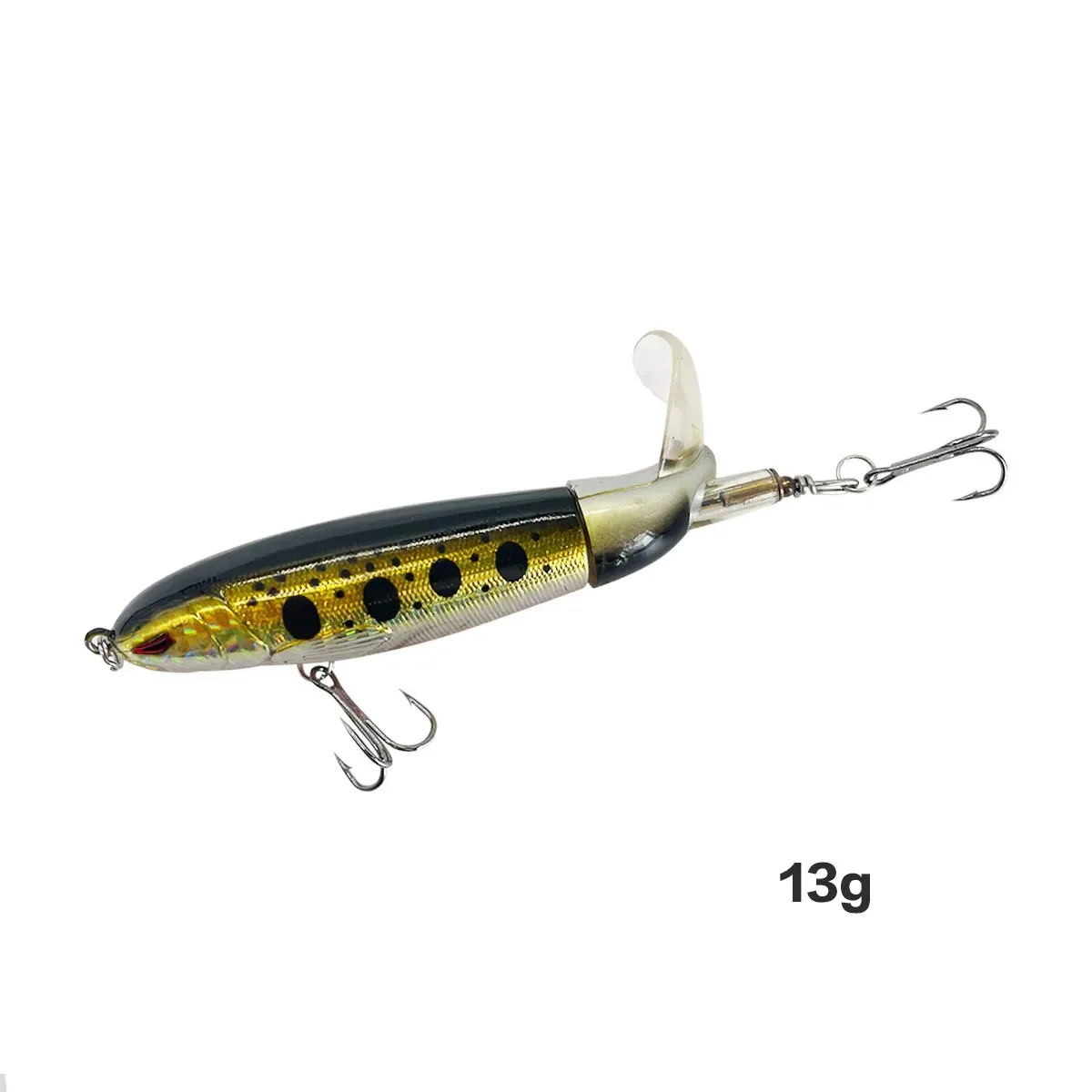 13g/15g/35g Topwater Fishing Lure Whopper Popper Artificial Bait Hard Plopper Soft Rotating Tail - Image 22