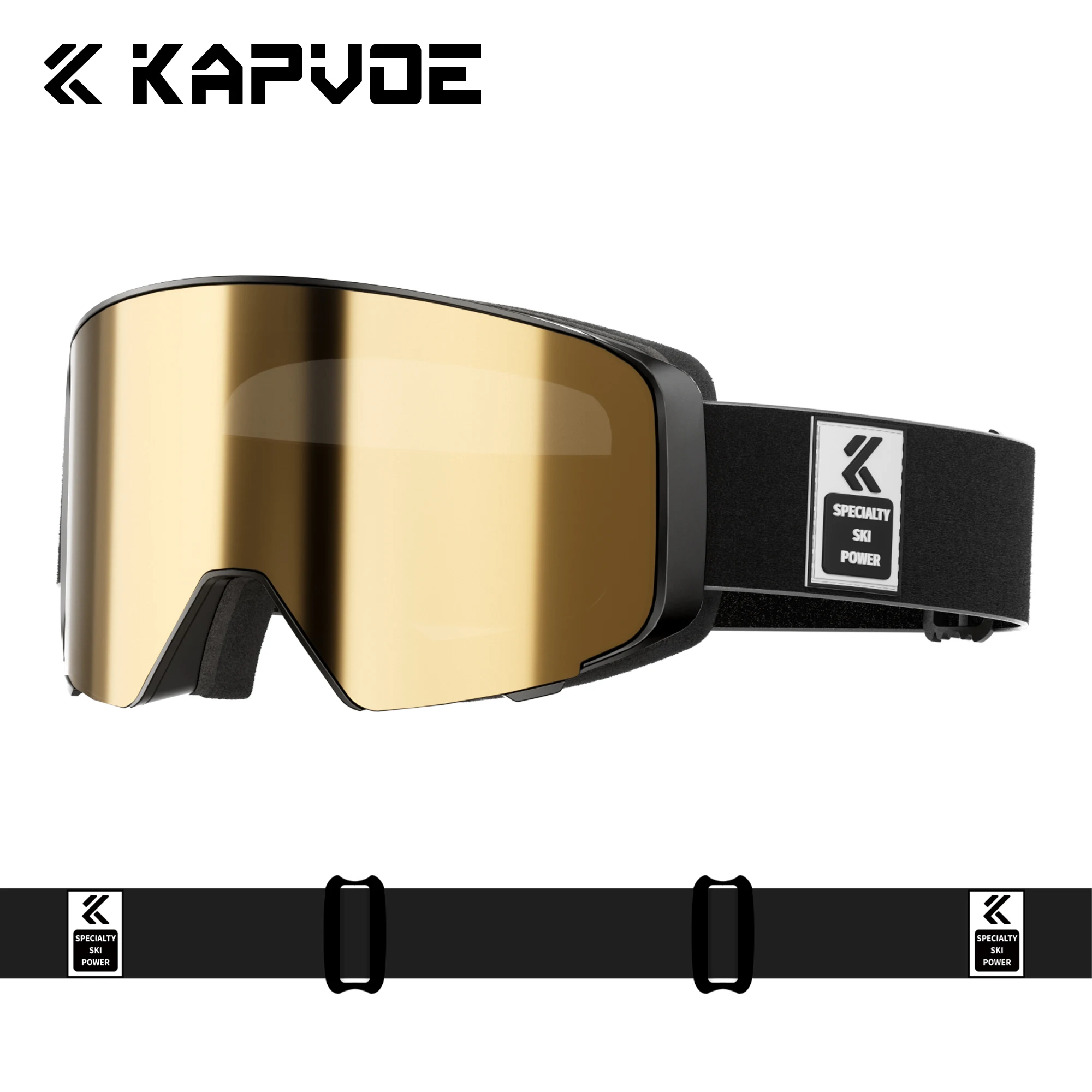 KAPVOE Outdoor Photochromic Ski Goggles Breathable HD Winter Sports Snow Glasses UV400 Anti-fog Magnetic Snowboard Glasses New - Image 15