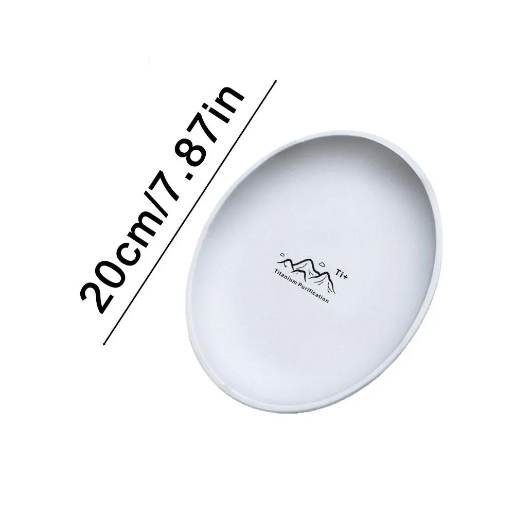 Titanium Camping Plate Titanium Cutlery Tray Corrosion Resistant Outdoor Kit - Image 9