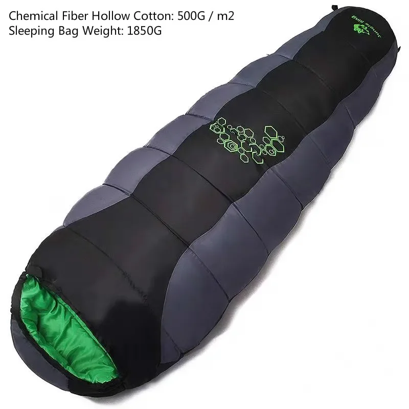 Jungle King CY0901 Thickening Fill Four Holes Cotton Sleeping Bags Fit for Lower Temperatures Thermal 4 Kinds of Thickness Camping and Outdoor Use - Image 15