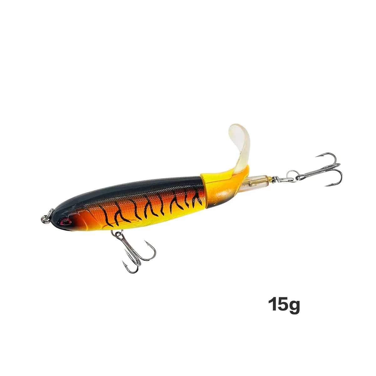 13g/15g/35g Topwater Fishing Lure Whopper Popper Artificial Bait Hard Plopper Soft Rotating Tail - Image 10