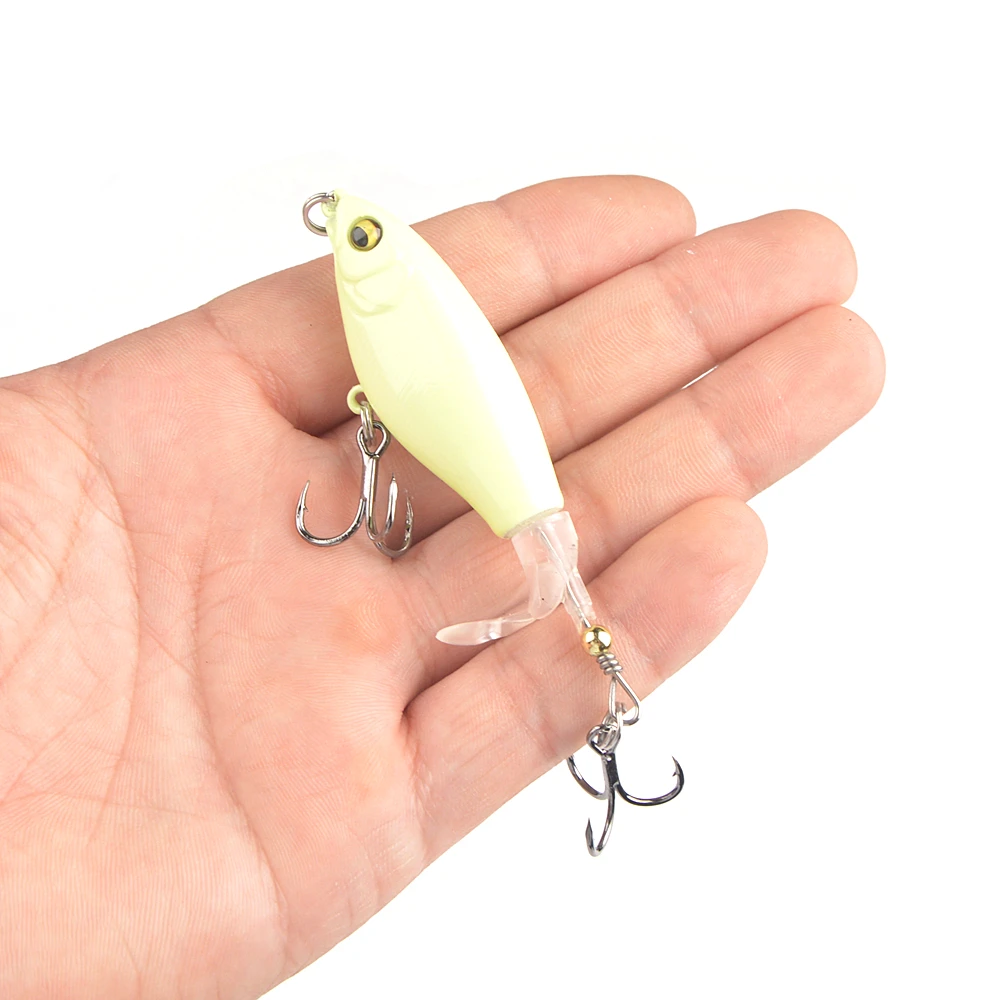1Pcs Quality Whopper Plopper Wobblers 7.5cm 6.5g Topwater Popper Fishing Lure Hard Bait Rotating Soft Tail Fishing Tackle - Image 11