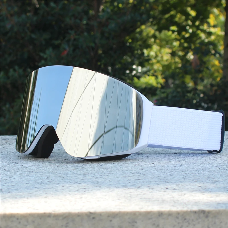 Magnetic Flip Cover Double Layer Anti-Fog Ski Goggles Snowboard Glasses Snowmobile Eyewear Outdoor Sports Optical Protection - Image 4