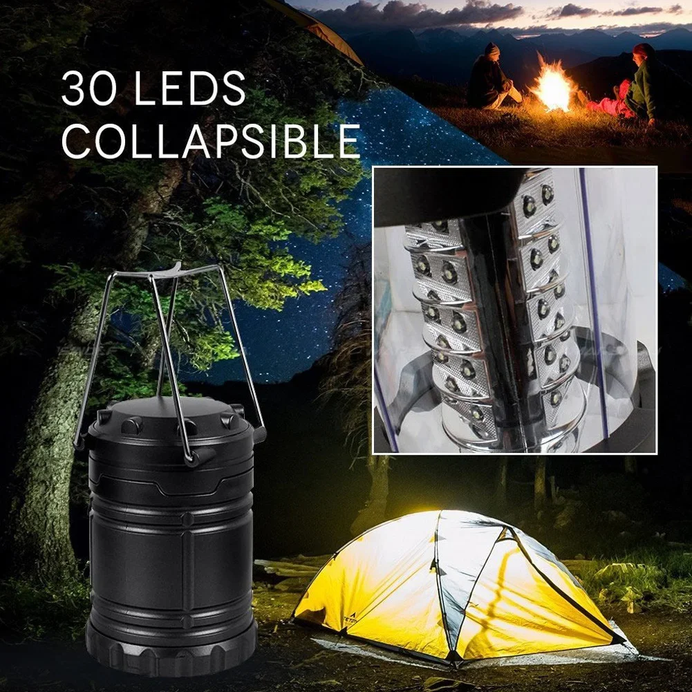 30LED Tent Lamp Waterproof Camping Light Power by 3*AA Battery Emergency Light Portable Lantern Working Lighting Flashlight - Image 7