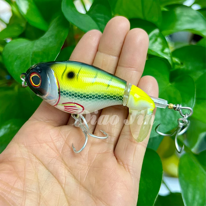 Fishing Wobblers with Rotating Tail Hard Baits 75mm 17g Whopper Plopper Topwater Pesca Prop Bass Lure Saltwater Crankbait - Image 12
