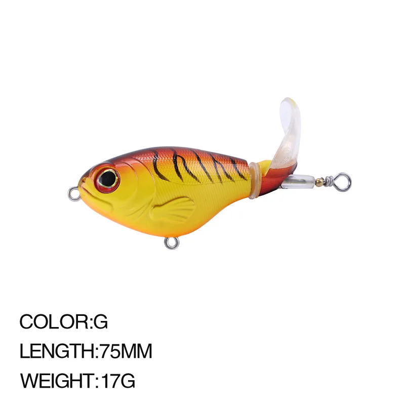 Artificial Fishing Lure, Crankbait, Whopper Plopper , Topwater Fishing Lure, SwimBait, Hard Popper, Rotating Tail Fishing Tackle - Image 12