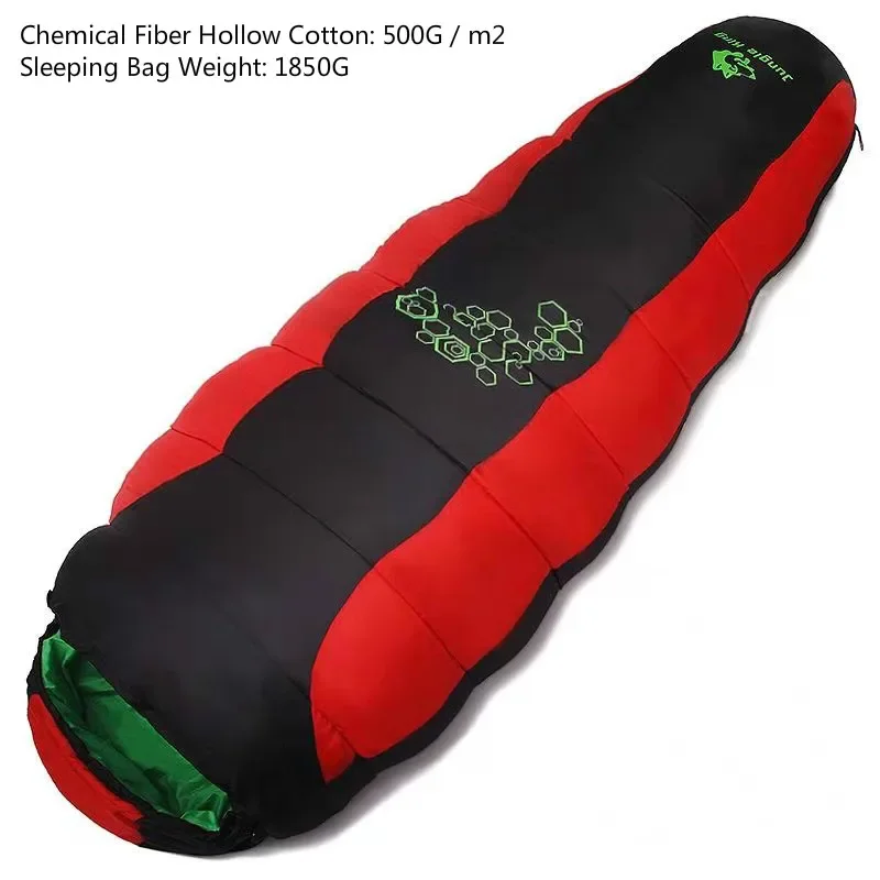 Jungle King CY0901 Thickening Fill Four Holes Cotton Sleeping Bags Fit for Lower Temperatures Thermal 4 Kinds of Thickness Camping and Outdoor Use - Image 23