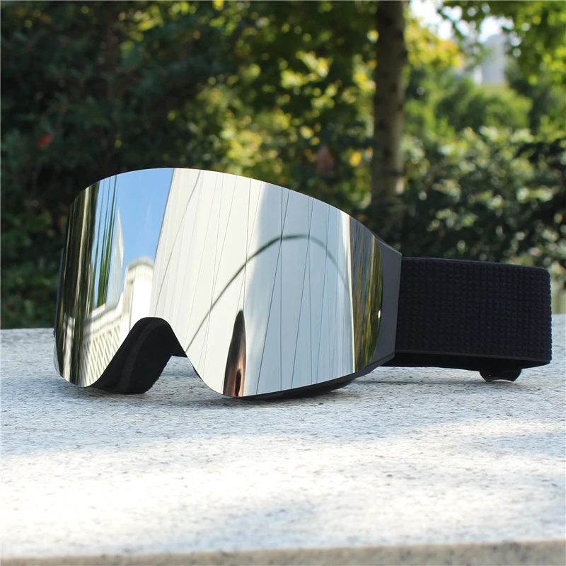 Magnetic Flip Cover Double Layer Anti-Fog Ski Goggles Snowboard Glasses Snowmobile Eyewear Outdoor Sports Optical Protection - Image 9