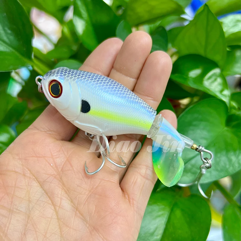 Fishing Wobblers with Rotating Tail Hard Baits 75mm 17g Whopper Plopper Topwater Pesca Prop Bass Lure Saltwater Crankbait - Image 8